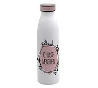 GEDA LABELS Dite Come è:, Borraccia, Thermos Unisex-Adulto, Bianco, Rosa, 500 ml