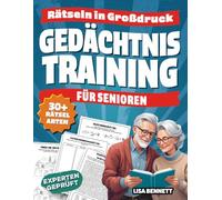 Gedächtnistraining für Senioren: Kognitives Training mit abwechslungsreichen Rätseln in Großdruck | Wortsuchrätsel, Sudoku, Logikrätsel, Denksportaufgaben & mehr
