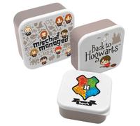 Gedalabels Set di 3 contenitori per il pranzo HP Back to Hogwarts, in polipropilene