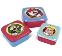 Gedalabels Set di 3 contenitori per il pranzo Super Mario Classic Dimension, in polipropilene