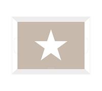 Gedalabels Vassoio Sterne in melamina Beige, Melammina, 37.5 x 29 x 4 cm