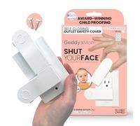 GEDDY'S MOM Shut Your Face | Chiusura automatica a prova di bambino | Made in USA premiato Plug & Outlet Covers Baby Proofing | Scegli 2 viti (Decora) Outlet Protector