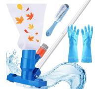 GEDEGOOK Aspirapolvere per Piscina, Mini Aspirapolvere Portatile Accessori con Spazzola per Pulire, Kit Pulizia Piscina per la Piscina di Casa, per Laghetti o per Spa