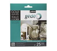 Gedeo 766543 Gédéo-Confezione da 25 Foglie, Colore: Argento, Dorate, 0.02 x 15.50 x 18.50 cm, unità