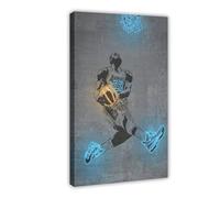 GeDiz LeBron James - Poster su tela (23), decorazione per camera da letto, sport, ufficio, camera da letto, regalo, stile cornice, 20 x 30 cm