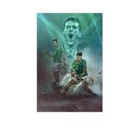 GeDiz Novak Djokovic, poster su tela, decorazione artistica da parete per soggiorno e camera da letto, senza cornice, stile 30 x 45 cm