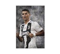 GeDiz Poster di Cristiano Ronaldo con il giocatore di calcio in HD, stampa su tela, decorazione per camera da letto, ufficio, camera da letto, regalo, senza cornice, 60 x 90 cm