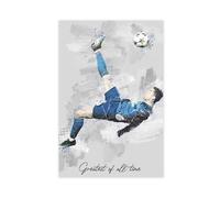 GeDiz Poster su tela con Cristiano Ronaldo, decorazione per camera da letto, sport, ufficio, camera da letto, regalo, senza cornice, 30 x 45 cm