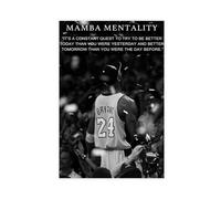 GeDiz Poster su tela di Kobe Bryant, decorazione per camera da letto, sport, ufficio, camera da letto, regalo, senza cornice, 50 x 75 cm