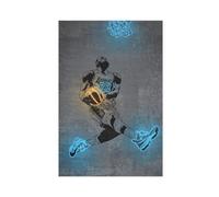 GeDiz Poster su tela di LeBron James, decorazione per camera da letto, sport, ufficio, camera, regalo, senza cornice, 60 x 90 cm