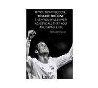 GeDiz Stampa artistica da parete con il calciatore CR7, Cristiano Ronaldo Athletic Star 4, decorazione artistica da parete per soggiorno e camera da letto, senza cornice, 50 x 75 cm