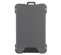 GEDMRT Aluminum Alloy Work ID Badge Holder | Slim RFID Blocking Card Sleeve for Security / Office / Travel | Neck Hook Design for Easy Carry (Grigio)