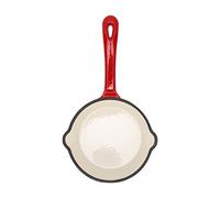 GEDMRT Cast Iron Deep Frying Pan | Double Layer Enamel Nonstick Finish | Even Heat Distribution for Searing/Sauteing/Frying | Heat Tolerant Handle, Oven Safe