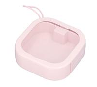 GEDMRT Clear Small Containers | ABS TPE Transparent Drawer Organizers with Push Switch for Beads/Jewelry/Crafts | Portable Storage Box (Rosa)