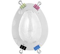 GEDMRT Egg Shape Silicone Form | Food Grade Baking Tools for Pancakes/Cakes/Fondant | Reusable Chocolate Form with 15x11.5cm Design | Easy Care Cake Decorating Kit