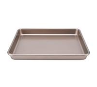 GEDMRT Nonstick Baking Pan | Food Grade Carbon Steel Bakeware for Even Heating | 0.8mm Thick Baking Sheet/Tray for Home/Oven/Cookies (A-11 [Heavy Steel] Shallow Plate 13 inches)