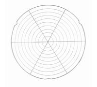 GEDMRT Round BBQ Grill Mat | 32.5cm Arc Design for Even Heat & No Warping | Non - Stick Wire Mesh for Outdoor Camping/Picnic/Backyard Grilling | Sturdy Stainless Steel Grid Rack