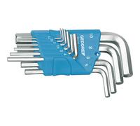 Gedore 1505408 H 42-10 Hexagon Allen Set Chiavi Per Esadecimali Viti 10 Pezzi