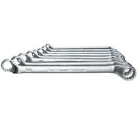 Gedore 2/8 - Set 8 Chiavi a cricchetto Doppie, DIN838 SW6x7-20x22 mm, ISO3318/10