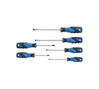 Gedore 2150-2160 PH-06 Set di cacciaviti, 6 pezzi, per viti con intaglio e Phillips, impugnatura ergonomica, Blu/Nero