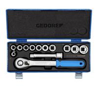 Gedore 2545810 19 KMU-20 Kit di chiavi a bussola metrico 1/2 (12.5 mm) 13 parti