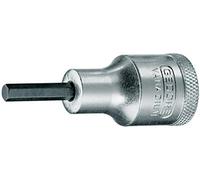 Gedore 6153900 IN19 Chiave a bussola esagonale con attacco quadro da 1/2" e punt