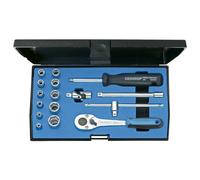 Gedore 6162220 20 EMU-10 Kit di chiavi a bussola 1/4 (6.3 mm) 16 parti