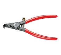 GEDORE Pinza di Montaggio per Anelli di Sicurezza Esterni, Pinza Seeger, con Molla di Apertura e Vite di Regolazione, Becchi Inclinati a 90°, Diametro Punte 1.1 mm, 8000 A 11G