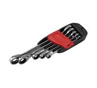 GEDO 7 R-012 - Serie di chiavi a forchetta con cricchetto ad anello 12 pezzi, 8