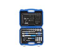 GEDORE Chiave a Bussola, Set di 69 Pezzi, 1/4 pollici e 1/2 pollici, Chiave a Bussola Cricchetto, Bussole, Inserti, Chiave a Bussola Professionale, Chiave a Bussola Auto, 19 BMC 20, Blu