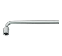GEDORE Chiave a pipa Piegata, Chiave a Bussola Rotonda, 14 mm, Attacco Quadro, Lunga 240 mm, Chiave a Bussola Profonda, per Dadi e Viti, 25 V 14, Acciaio Cromato