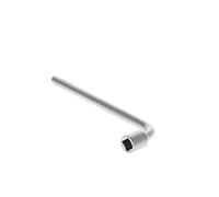 GEDORE Chiave a pipa Piegata, Chiave a Bussola Rotonda, 17 mm, Attacco Quadro, Lunga 280 mm, Chiave a Bussola Profonda, per Dadi e Viti, 25 V 17, Acciaio Cromato