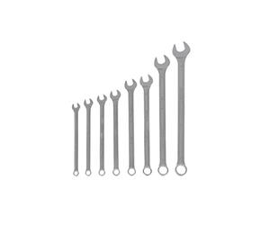 GEDORE Chiave Combinata, Set di 8 Pezzi, 8-19 mm, Lunga, Piegata, Dodecagonale, Profilo UD, Chiave a Cricchetto Combinata, 7 XL-080