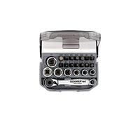 GEDORE Cricchetto con Inserti, Set di 23 Pezzi, Set di Inserti con Portainserti e Inserti Giravite, 1/4 pollici, 6.3 mm, R49005023