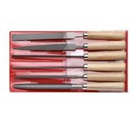 GEDORE set di lime a chiave rossa, set per metallo, 6 pezzi, ceppo piatto, triangolare, quadrato, semicircolare, tondo, R93000006