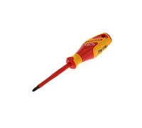 GEDORE Giravite Isolato VDE a Croce PZ2, Cacciavite Isolato 1000 V, Lungo 210 mm, Utensile, VDE 2160 PZ 2, Acciaio
