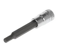 Llave de vaso de destornillador de 1/4" de largo, hexágono interno de 4 mm.