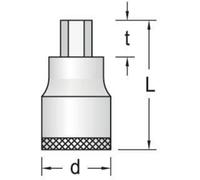 Gedore IN 21 19 6181280 Brugola interna Inserto giravite 19 mm 1 (25 mm)