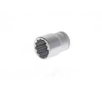 GEDORE Inserto per Chiave a Bussola, Attacco 1/2 pollici, 12.5 mm, Bocca Dodecagonale, Chiave a Bussola 23 mm, Utensile, D 19 23, Acciaio Cromato