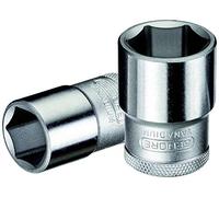 GEDORE Inserto per Chiave a Bussola, Attacco 1/2 pollici, 12.5 mm, Bocca Esagonale, Chiave a Bussola 23 mm, Utensile, 19 23, Acciaio Cromato