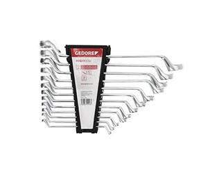 GEDORE Juego de llaves poligonales dobles, An 6-32 mm, 12 piezas