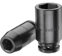 Gedore Chiave a bussola per avvitatori 3/4" lunga, esagonale 24 mm - K 32 L 24