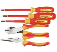 GEDORE KIT DE HERRAMIENTAS VDE ROJO, 2X ALICATES + PH + SL, 5 PIEZAS