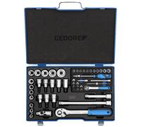 Gedore Set di chiavi a bussola 1/4" + 1/2" 19 V20 U10, 50pz. Quantità:1