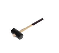 GEDORE Martello Gomma con Manico in Legno, Mazzuola Gomma, Diametro 40 mm, Manico in Frassino, Con Due Bocche Piatte, Utensile, Forgiato, 226 E-0