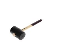 GEDORE Martello Gomma con Manico in Legno, Mazzuola Gomma, Diametro 90 mm, Manico in Frassino, Con Due Bocche Piatte, Utensile, Forgiato, 226 E-4