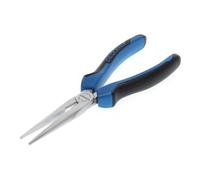 Gedore Pinza a becchi piatti e tondi, ganasce lunghe, dentata, dritta, indurita per induzione, manico bimateriale, lunghezza 200 mm, 8132-200 JC Quantità:1