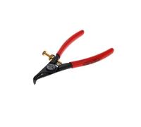 GEDORE Pinza di Montaggio per Anelli di Sicurezza Esterni, Pinza Seeger, con Molla di Apertura e Vite di Regolazione, Becchi Inclinati a 90°, Diametro Punte 0.7 mm, 8000 A 01G