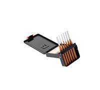 Juego de botadores cilíndricos Ø 3-8 mm + caja metálica, 6 piezas