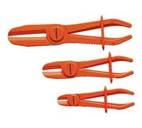 Juego de tenazas abrazaderas para tubos flexibles, Ø 0-60 mm, 3 piezas